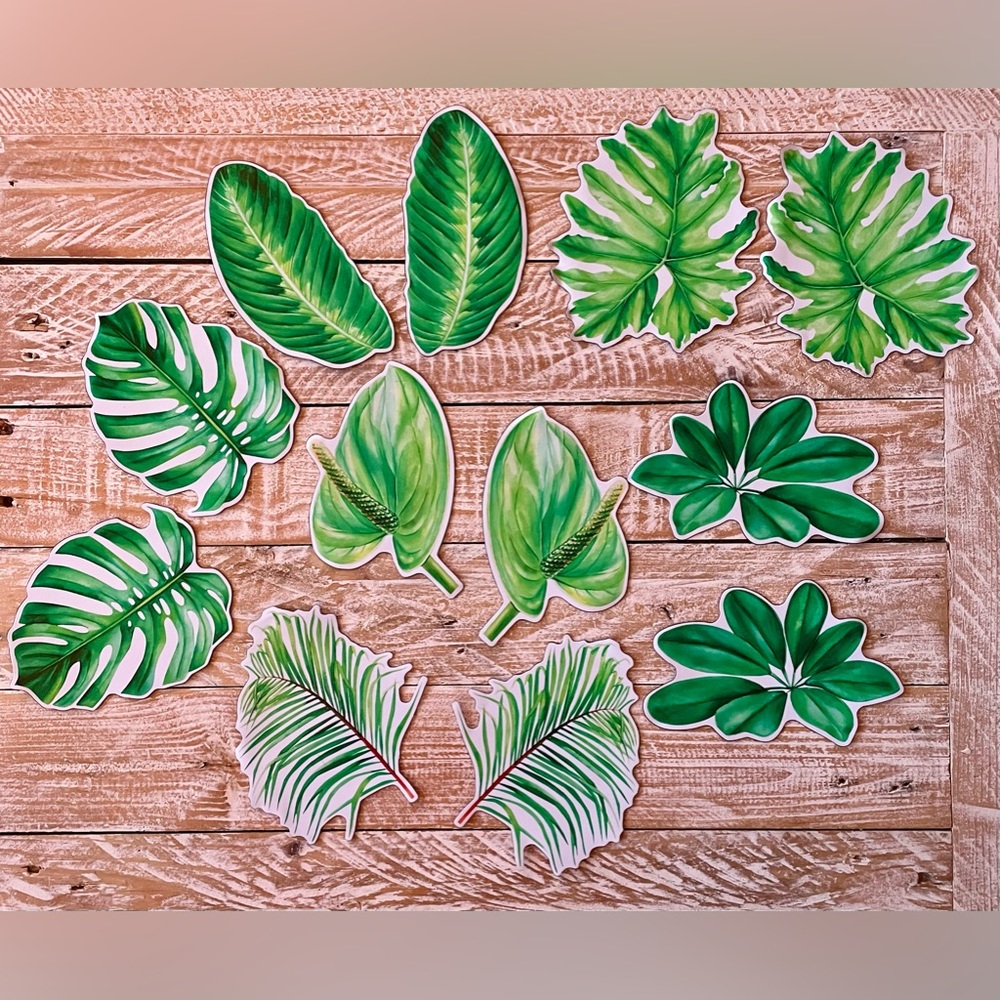🍃🪴12 Leaf Shaped Magnets🆕